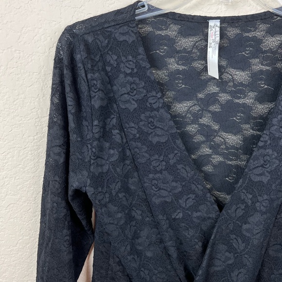 Intimately Free People- Black Lace Bodysuit Women’s Size Large, NWOT - Picture 7 of 10